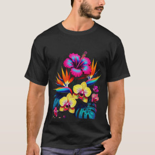 Vintage Botanical All-Over Pattern T-Shirt