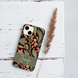Vintage Botanical Arts and Crafts style iPhone 13 Pro Case