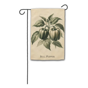 Vintage Botanical Bell Pepper Yard Decor Garden Flag