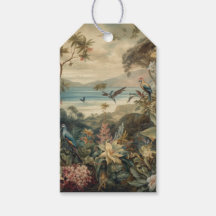 Vintage botanical birds in paradise customizable