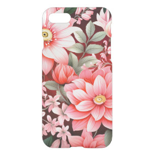 Vintage Botanical Blooming Flower Garden iPhone SE/8/7 Case