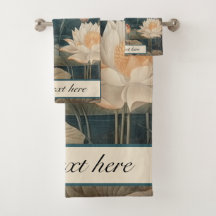 Vintage botanical blue crane, customizable