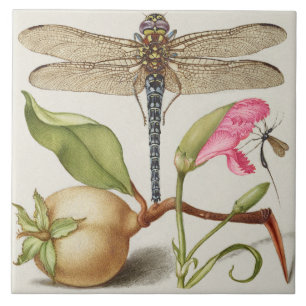 Vintage Botanical Ceramic Tile