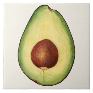 Vintage Botanical Ceramic Tile