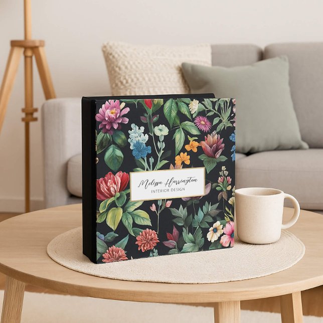 Vintage Botanical Elegance Designer 3 Ring Binder (Creator Uploaded)