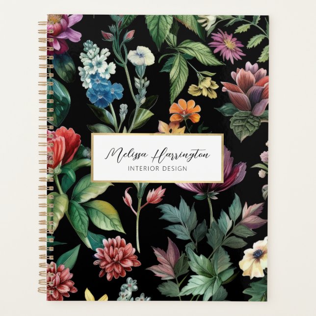 Vintage Botanical Elegance Designer Planner (Front)