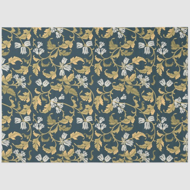 Vintage Botanical Elegance   Tissue Paper (Front)