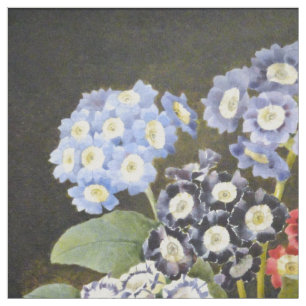 Vintage Botanical Floral Flowers Watercolor Art Fabric