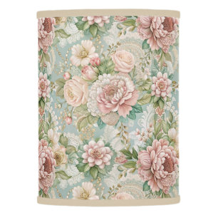 Vintage Botanical Floral Pastel Cottagecore Decor Lamp Shade