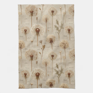 Vintage Botanical Floral Pattern (10) Kitchen Towel