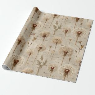 Vintage Botanical Floral Pattern (10) Wrapping Paper