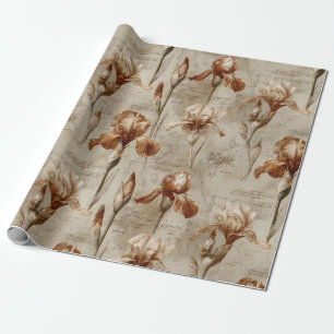 Vintage Botanical Floral Pattern (4) Wrapping Paper