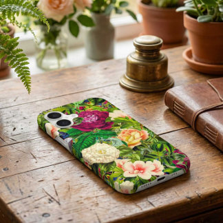 Vintage Botanical Garden Many Summer Flowers iPhone 17 Case