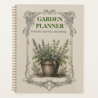Vintage Botanical Gardening Planner, Plant Care & Planner