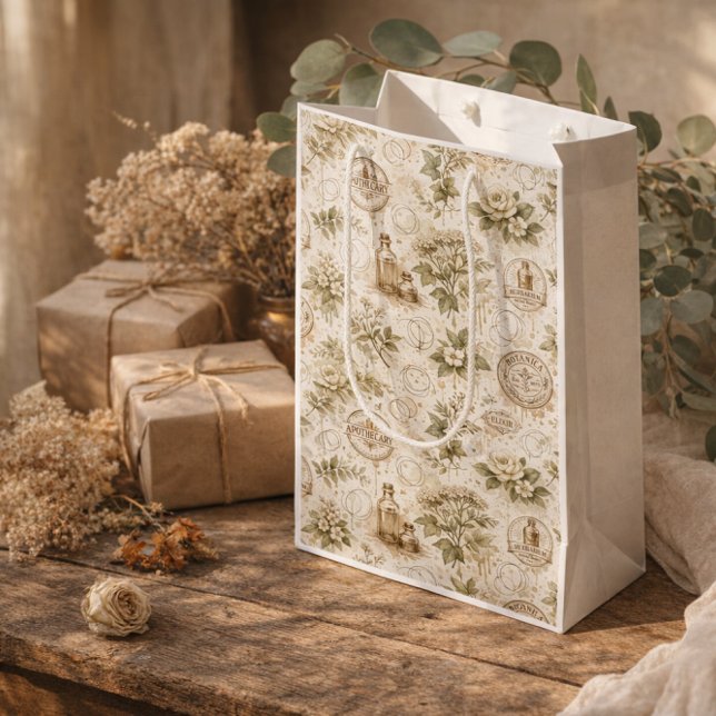 Vintage Botanical Gift Bag (Creator Uploaded)