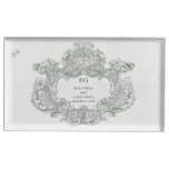 Vintage Botanical Green Garden Party Wedding Theme Place Card Holder