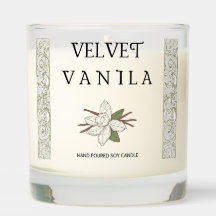 VINTAGE & BOTANICAL HOME DECOR VANILLA CANDLE