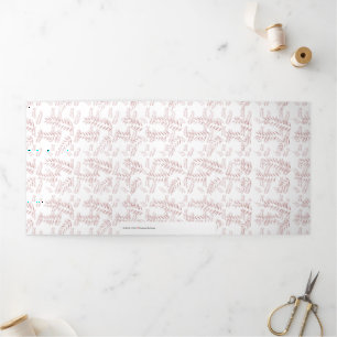 Vintage Botanical Illustration –Elegant Floral Art Tri-Fold Card