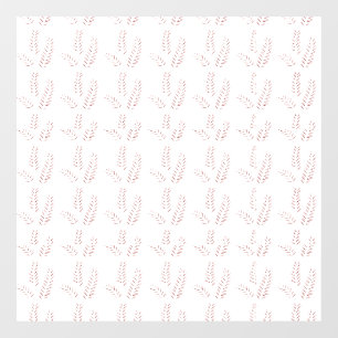 Vintage Botanical Illustration –Elegant Floral Art Window Cling