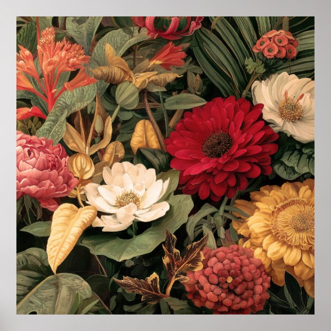 Vintage Botanical Illustration Poster (Front)