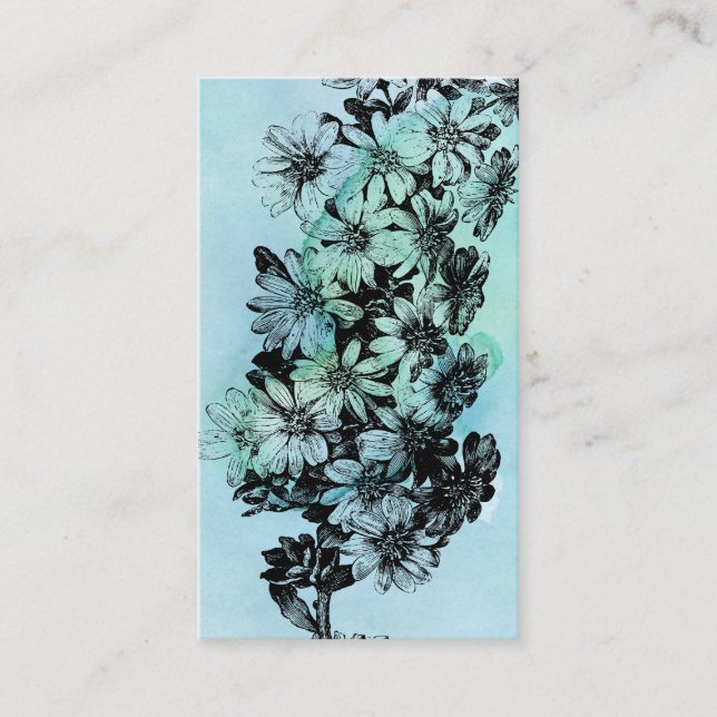 Vintage Botanical Journal or Note Card (Front)