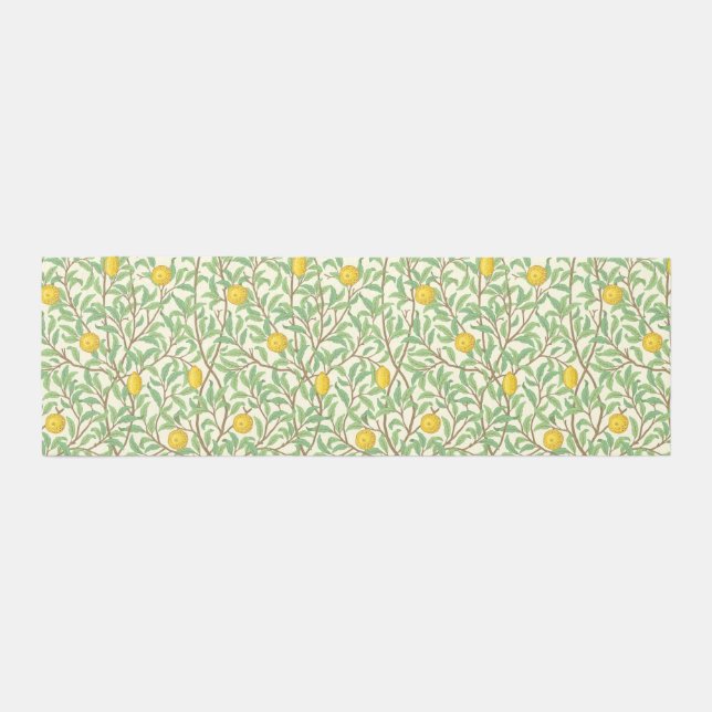 Vintage Botanical Lemon Tree Pattern Runner (Front)