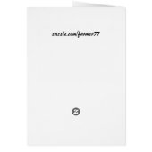 Vintage Botanical Orchids Card (Back)