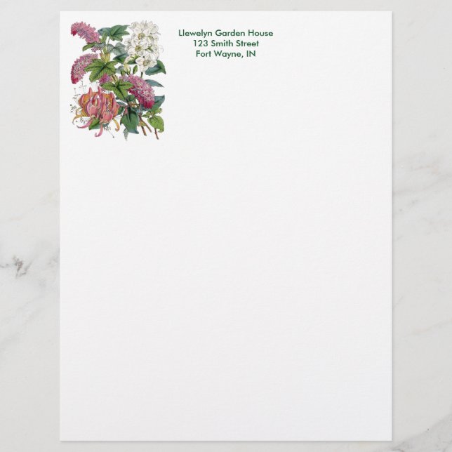 Vintage Botanical Page (Front)