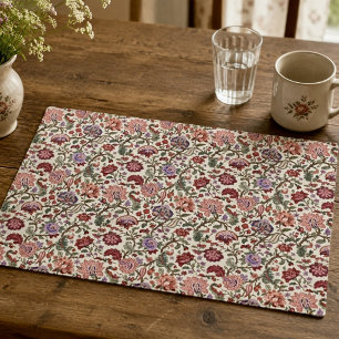 Vintage Botanical Paisley Floral Pattern – Ornate Cloth Placemat