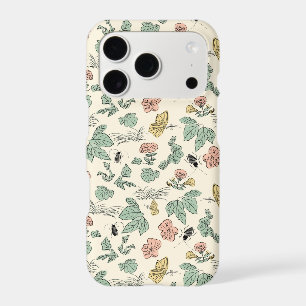 Vintage Botanical Pattern with Butterflies and Bee iPhone 17 Pro Case