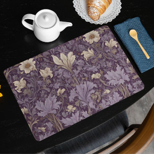 Vintage Botanical Retirement Gifts for Mom Violet Cloth Placemat