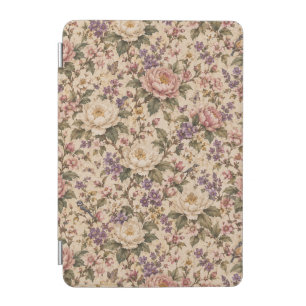 Vintage Botanical Rose Garden & Butterfly Pattern iPad Mini Cover
