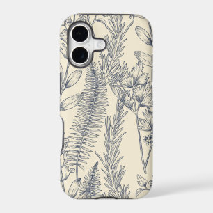 Vintage Botanical Sketch iPhone 17 Case