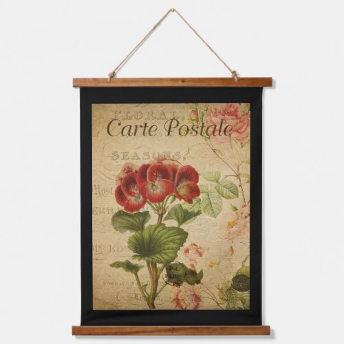 Vintage Botanical Tapestry _ Pelargonium
