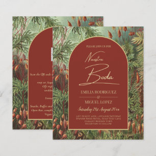 Vintage Botanical Terracotta Florals Arch WEDDING