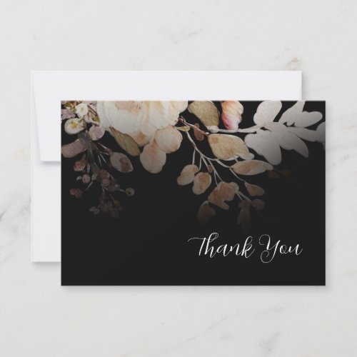 Vintage Botanical Thank You Note Card