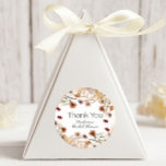 Vintage Botanical Tiny Floral Wedding Classic Round Sticker<br><div class="desc">Tiny blooms vintage collection.  Watercolor botanical,  tender and absolutely tiny watercolor flowers.  Matching items to complete your event collection are available in our Zazzle store!</div>