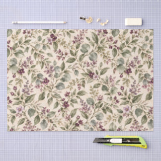Vintage Botanical Tissue Paper