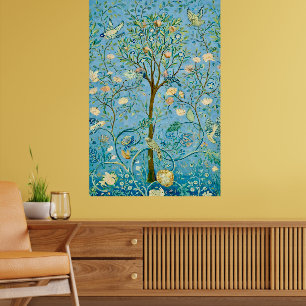 Vintage Botanical Tree of Life with Birds  Poster
