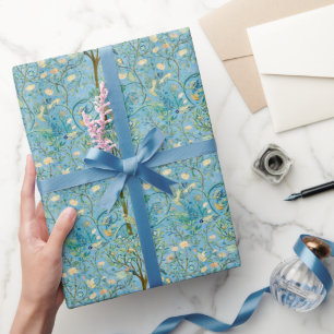 Vintage Botanical Tree of Life with Birds  Wrapping Paper