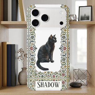 Vintage Botanical Victorian Black Cat Lovers Photo iPhone 17 Pro Max Case