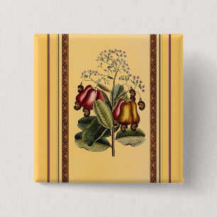 Vintage Botantical Illustration Button
