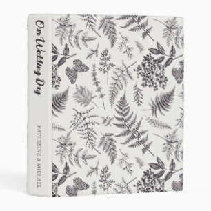 Vintage Botany & Butterfly   Our Wedding Day Mini Binder