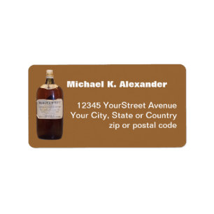 Vintage Bottle Scotch Whiskey Label