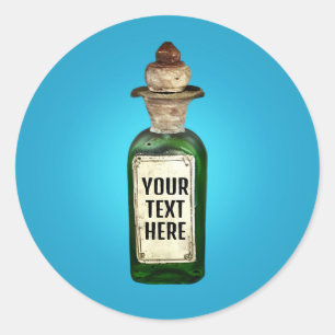 Vintage Bottle with label