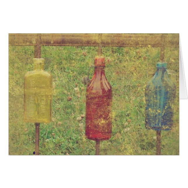 Vintage Bottles Cards (Front Horizontal)