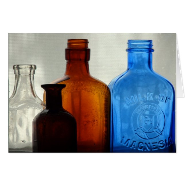 Vintage Bottles Cards (Front Horizontal)
