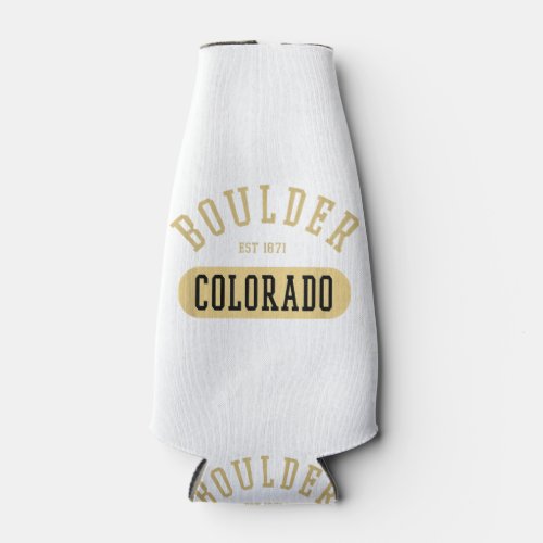 Vintage Boulder Colorado Retro College Jersey Styl Bottle Cooler