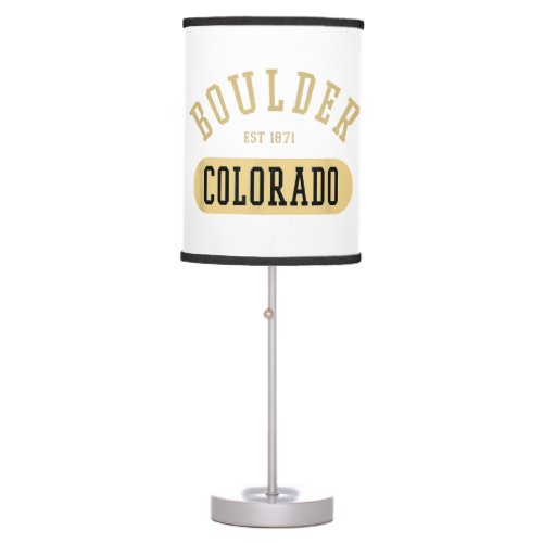 Vintage Boulder Colorado Retro College Jersey Styl Table Lamp