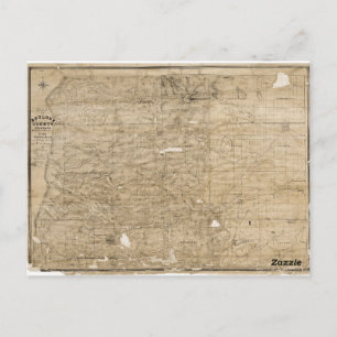 Vintage Boulder County Map Postcard